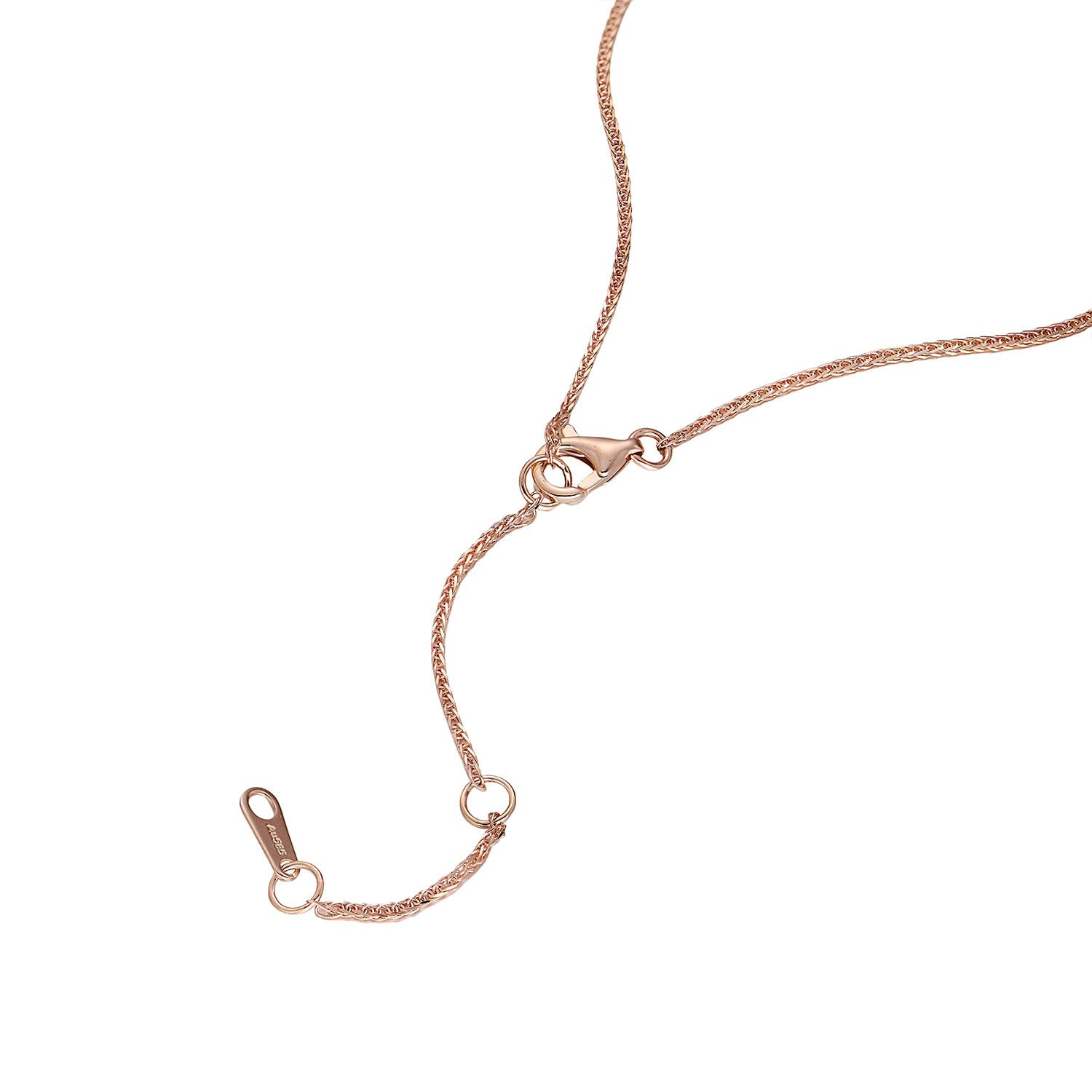 14K Rose Gold Lab Grown Diamond Necklace MZ61256