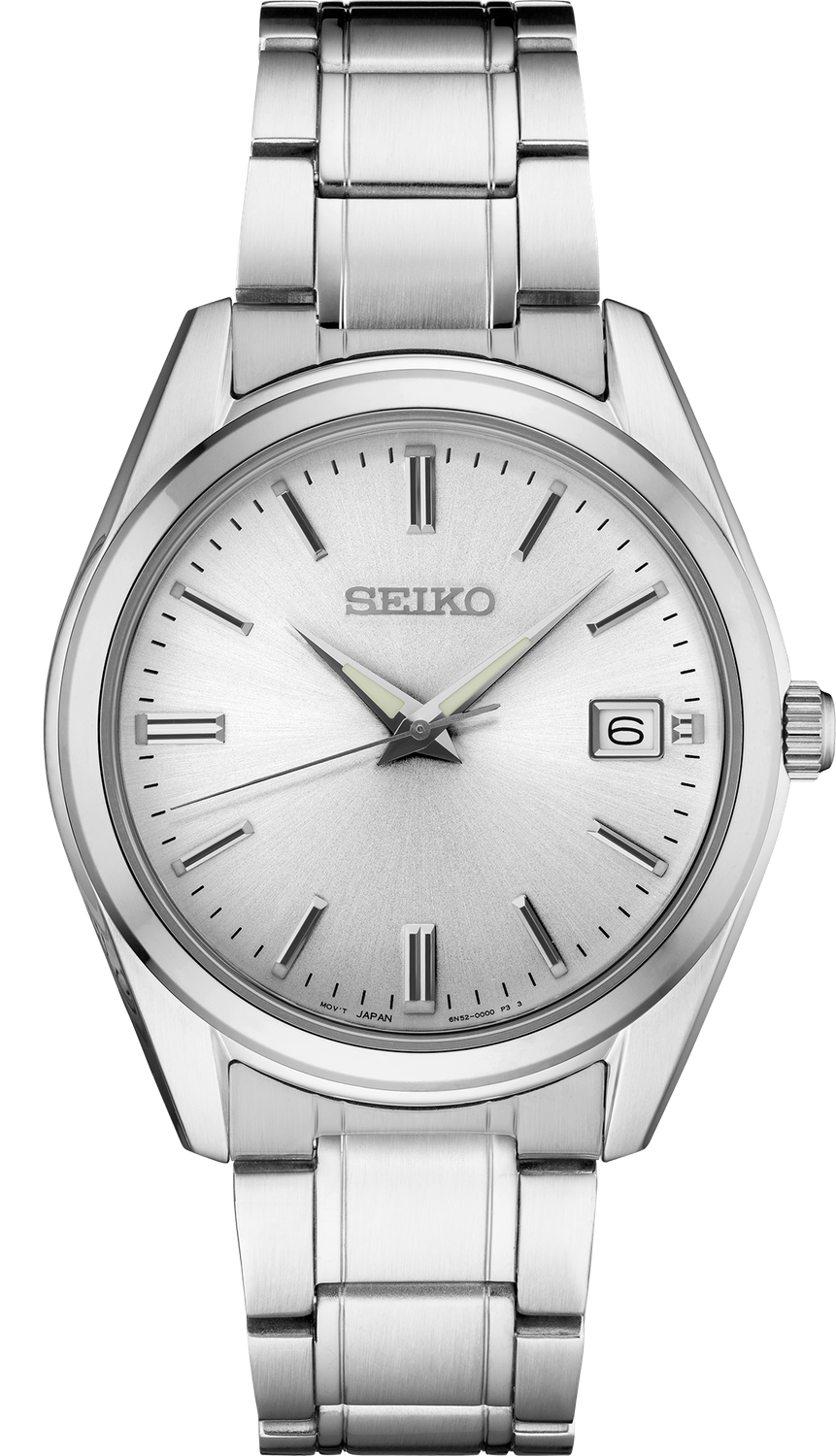 Seiko Essentials Quartz Stainless Steel Silver Dial Women's Watch SUR307