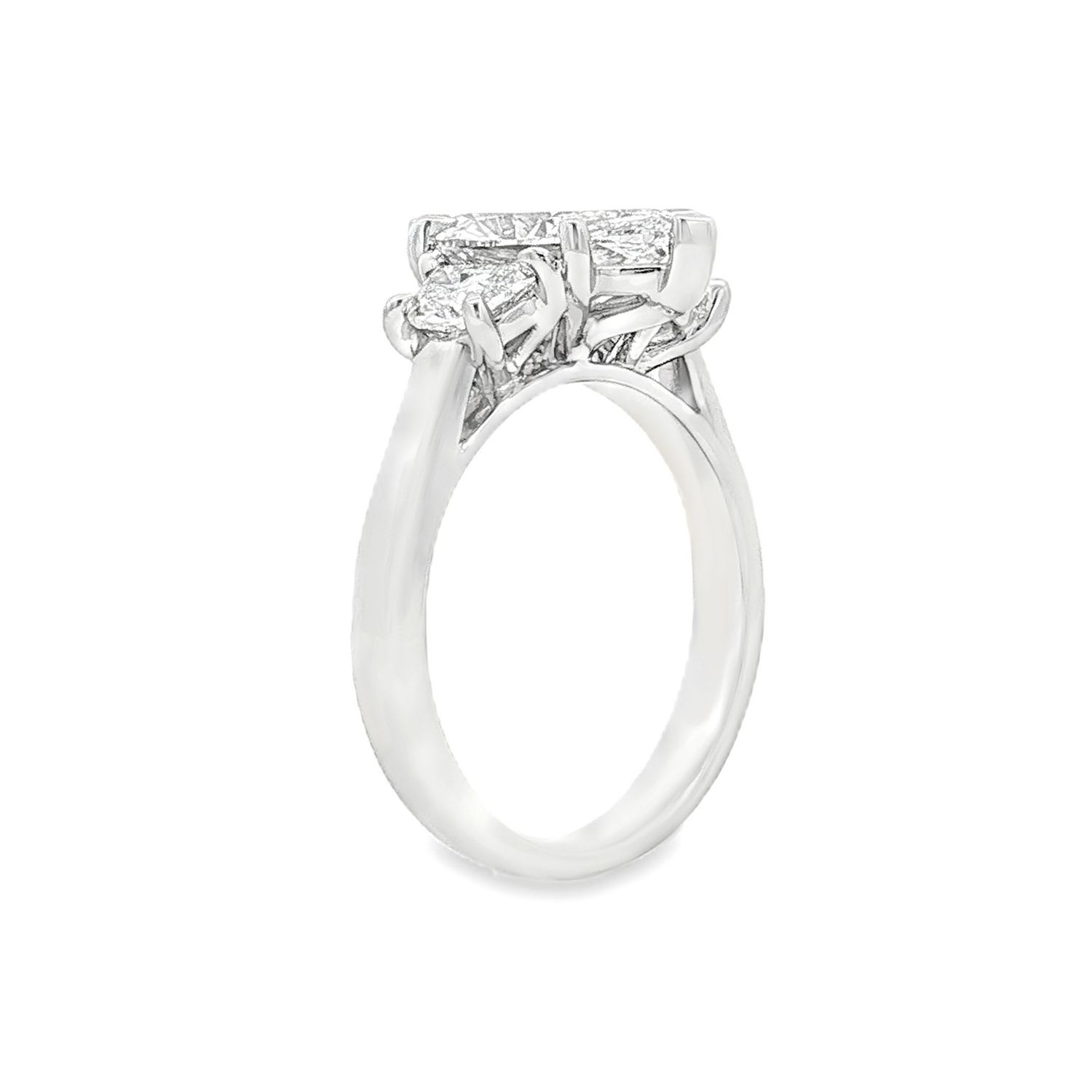 IGI Certificate 14K White Gold Lab Grown Diamond Engagement Ring MZ13689