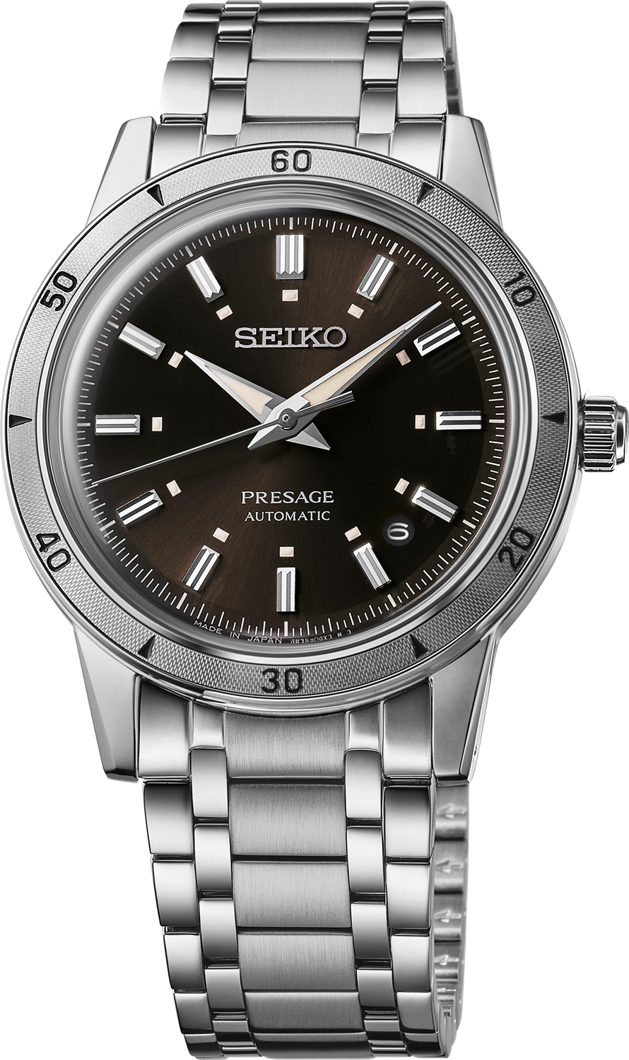 Seiko Presage 60's Style Automatic Stainless Steel Brown Dial Men's Watch SRPL09