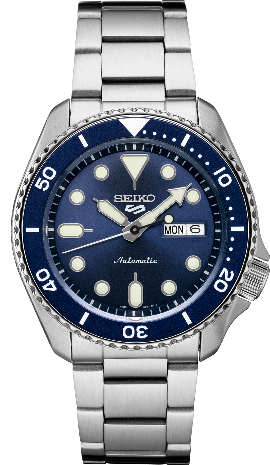 Seiko 5 Sports Automatic Stainless Steel Blue Dial Men's Watch SRPD51