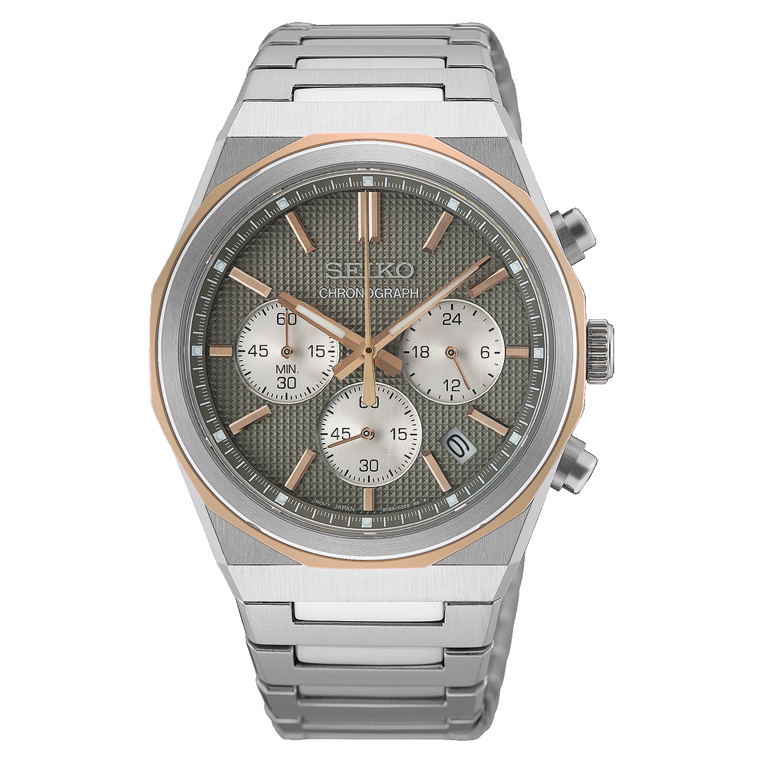 Seiko Conceptual Series Chronograph Silver Dial Men's Watch HGK002