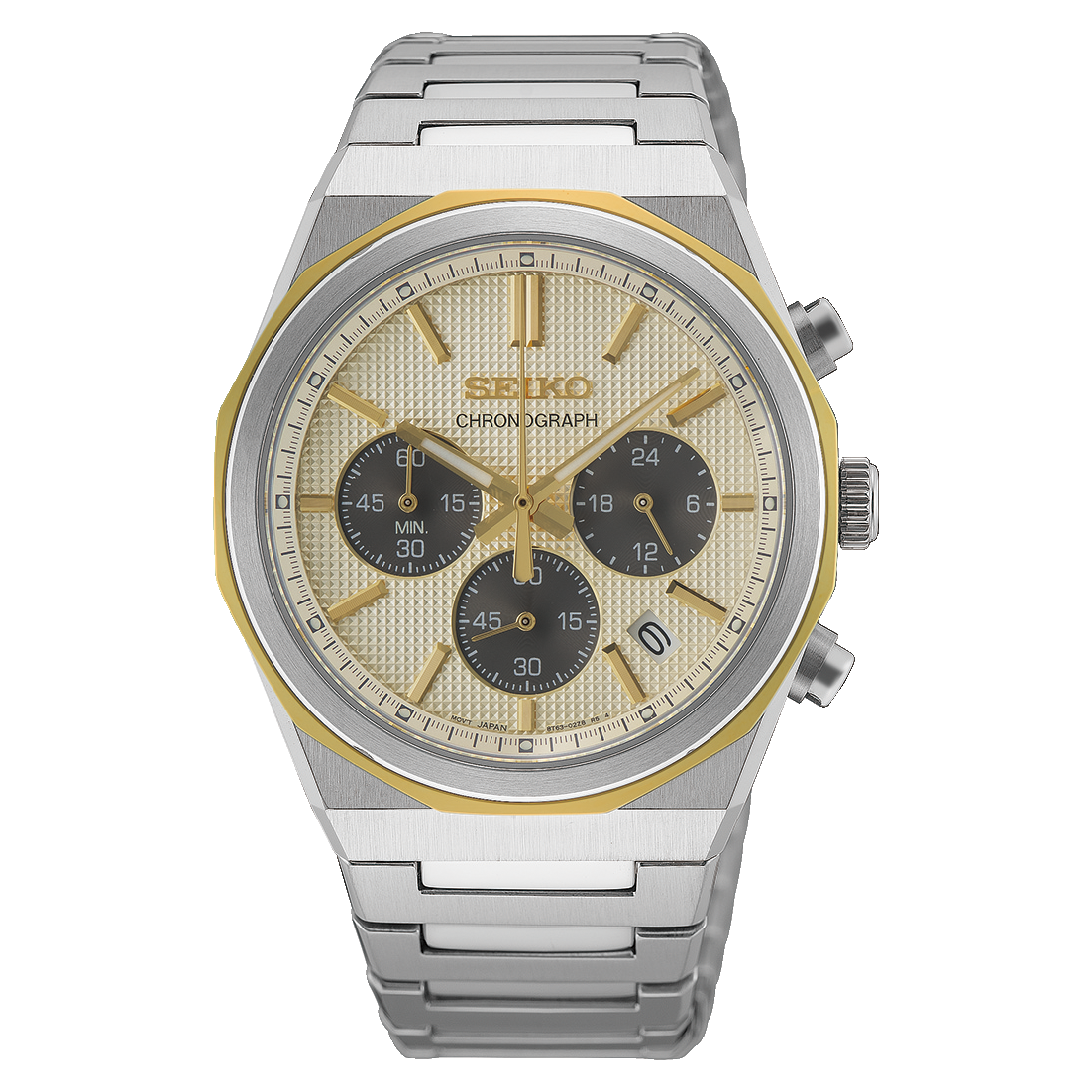 Seiko Conceptual Series Chronograph Champagne Dial Men's Watch HGK001