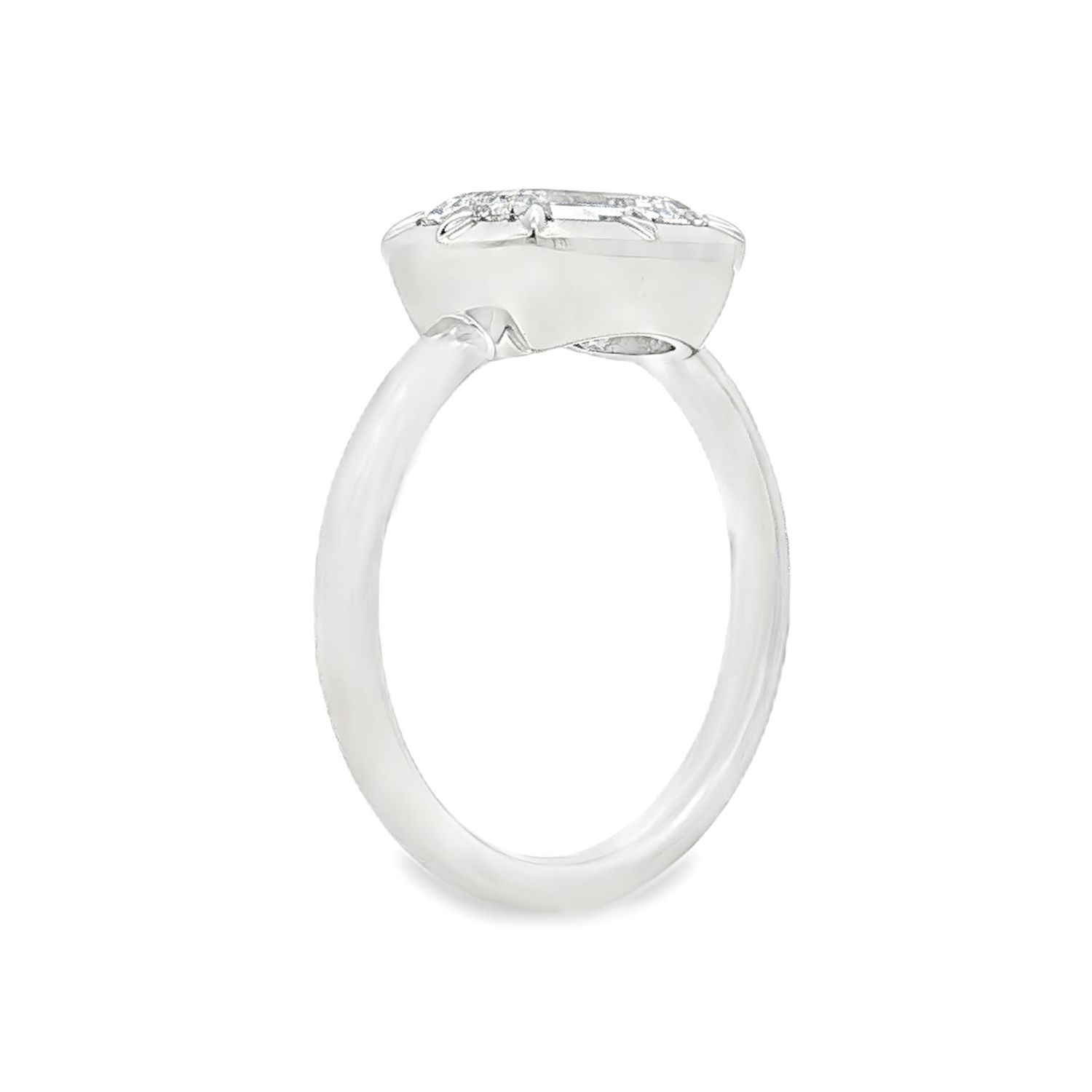 IGI Certificate 14K White Gold Lab Grown Diamond Solitaire Engagement Ring MZ2624