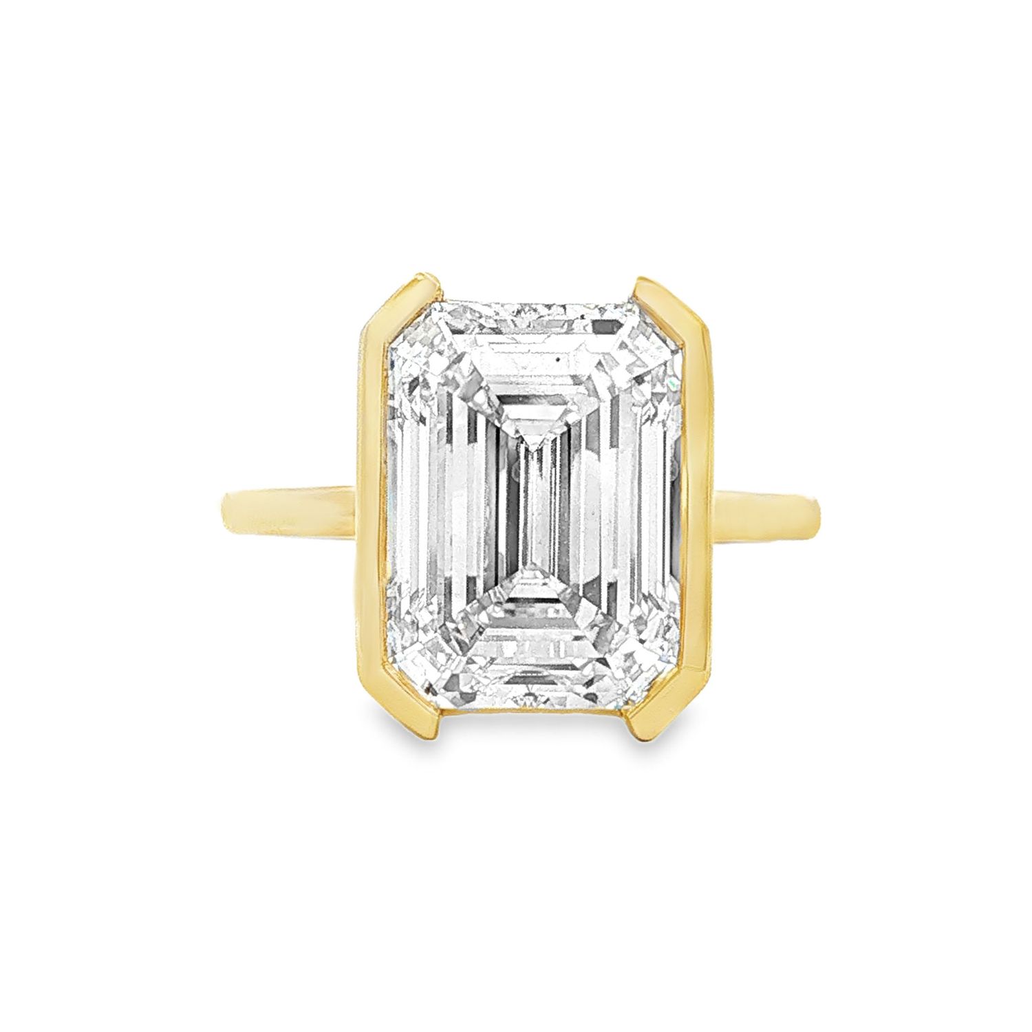 IGI Certificate 14K Yellow Gold Lab Grown Diamond Engagement Ring MZ30818