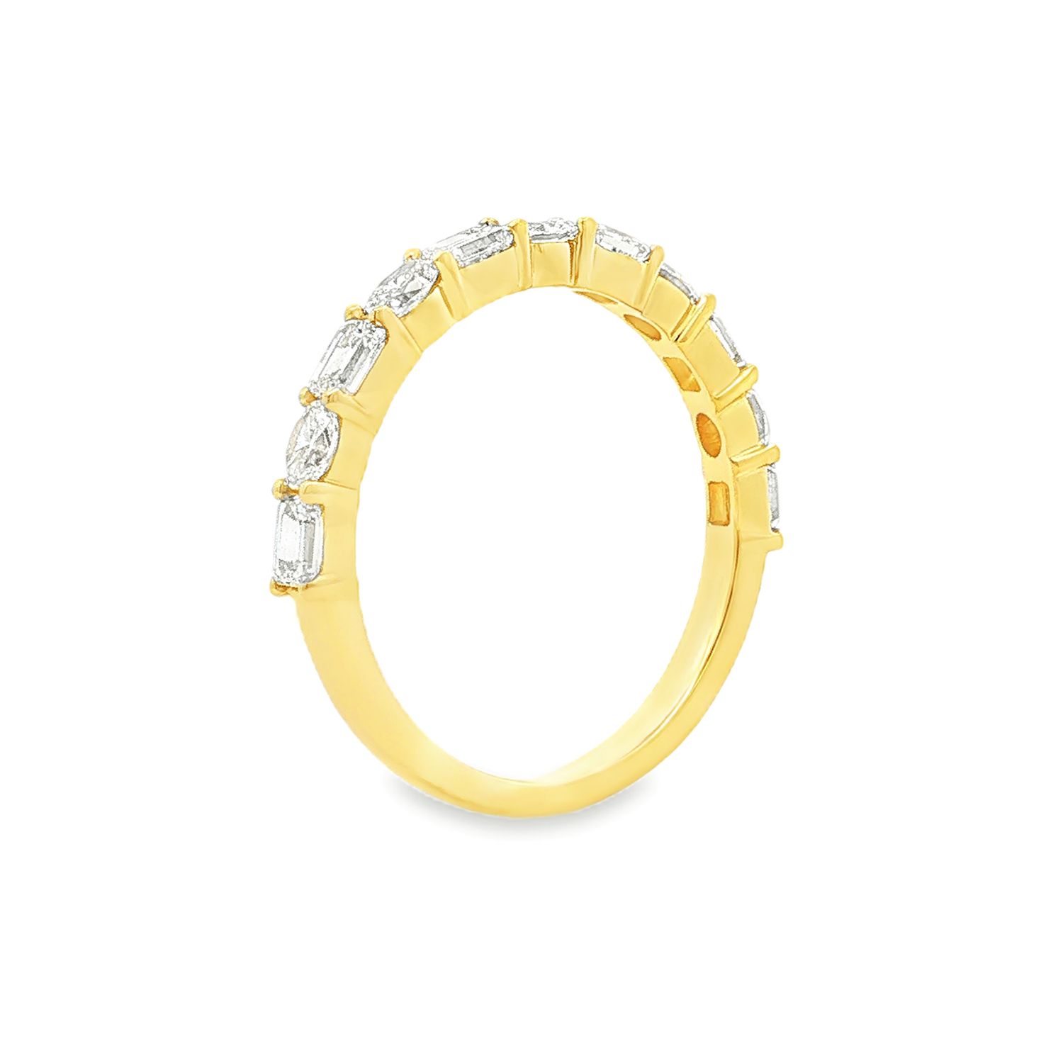 14K Yellow Gold Lab Grown Diamond Wedding Band MZ30226-6.5#