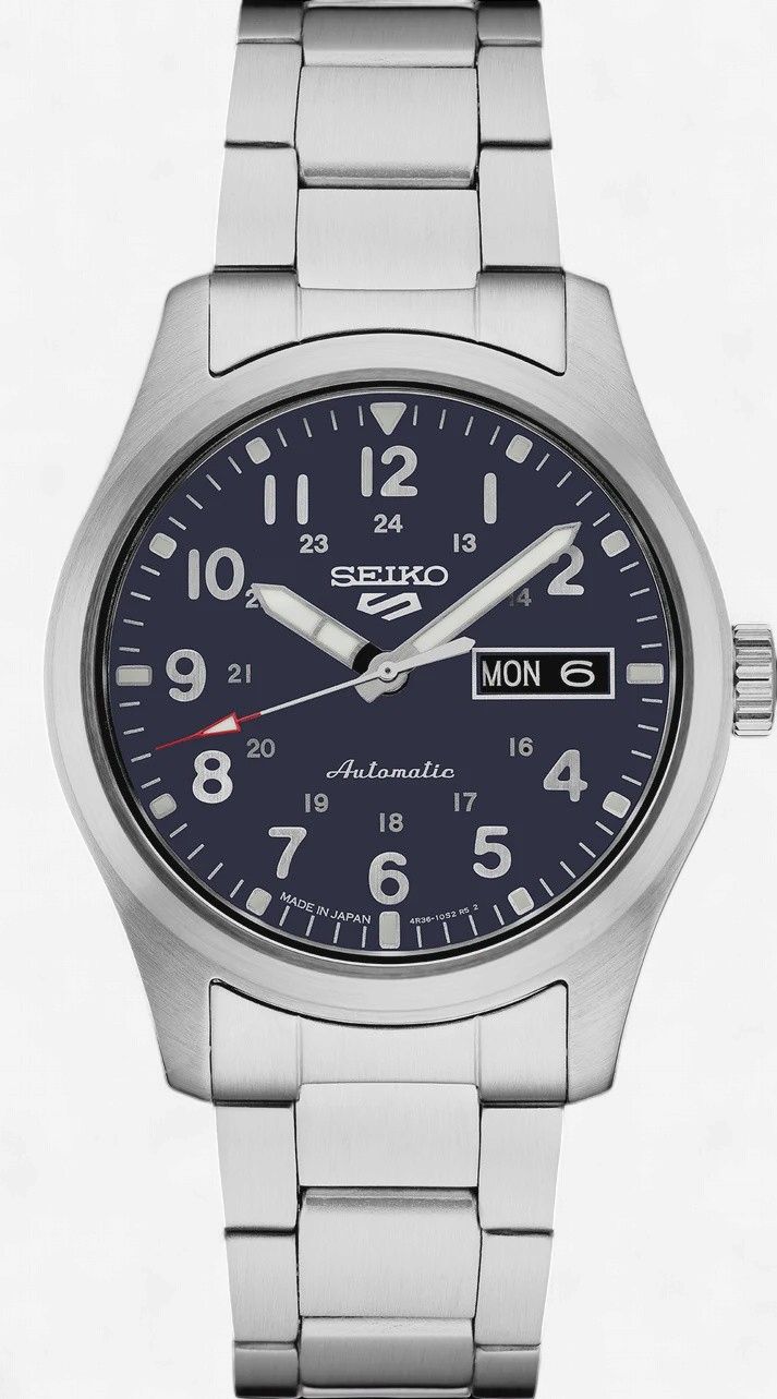 Seiko Men's 5 Sports Automatic Blue Dial Watch - NEW SRPG29