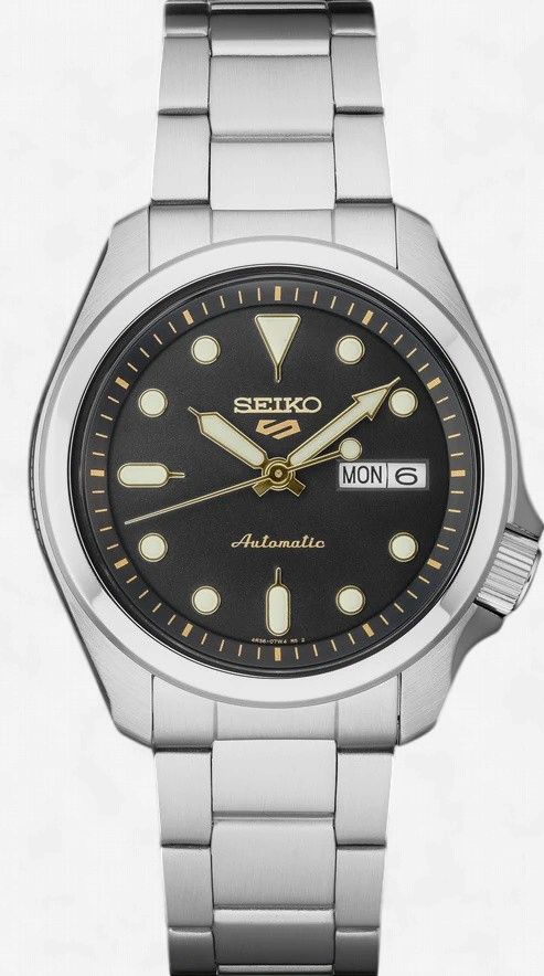 Seiko 5 Automatic Black Dial Stainless Steel Men's Watch SRPE57