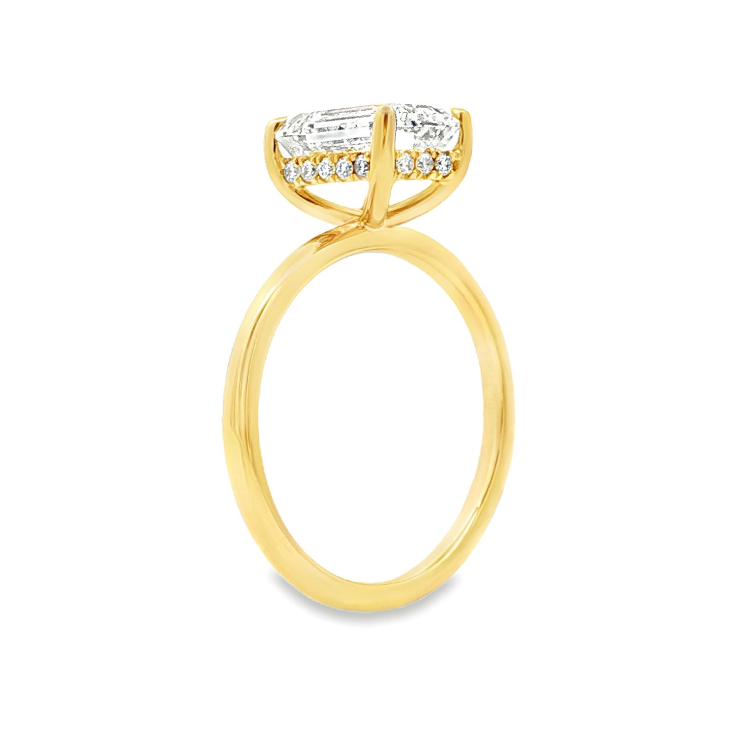 IGI Certificate 14K Yellow Gold Lab Grown Diamond Engagement Ring MZ30830-1
