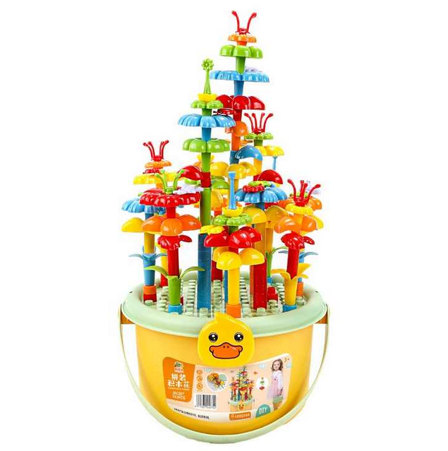 ​Bausteine Blumengarten Set, 142 Stück