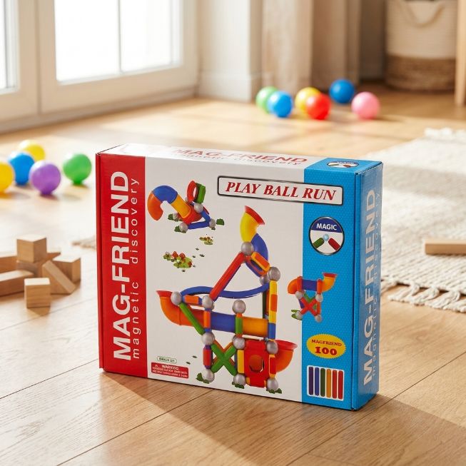 MagFriend, Magnetische Kugelbahn, 100-teilig