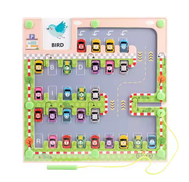 Kinder Holz-Parkplatz Alphabet Puzzle