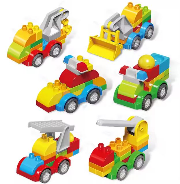 6er Fahrzeugset, bunte Bauspielzeug Autos