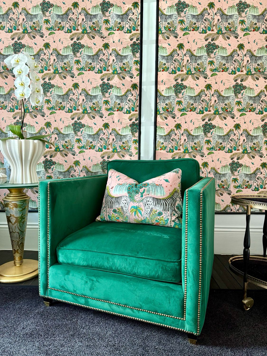 Verdant Luxe Velvet Armchairs