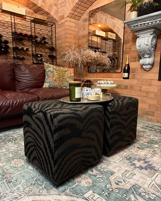 The Marrakech Studded Ottomans