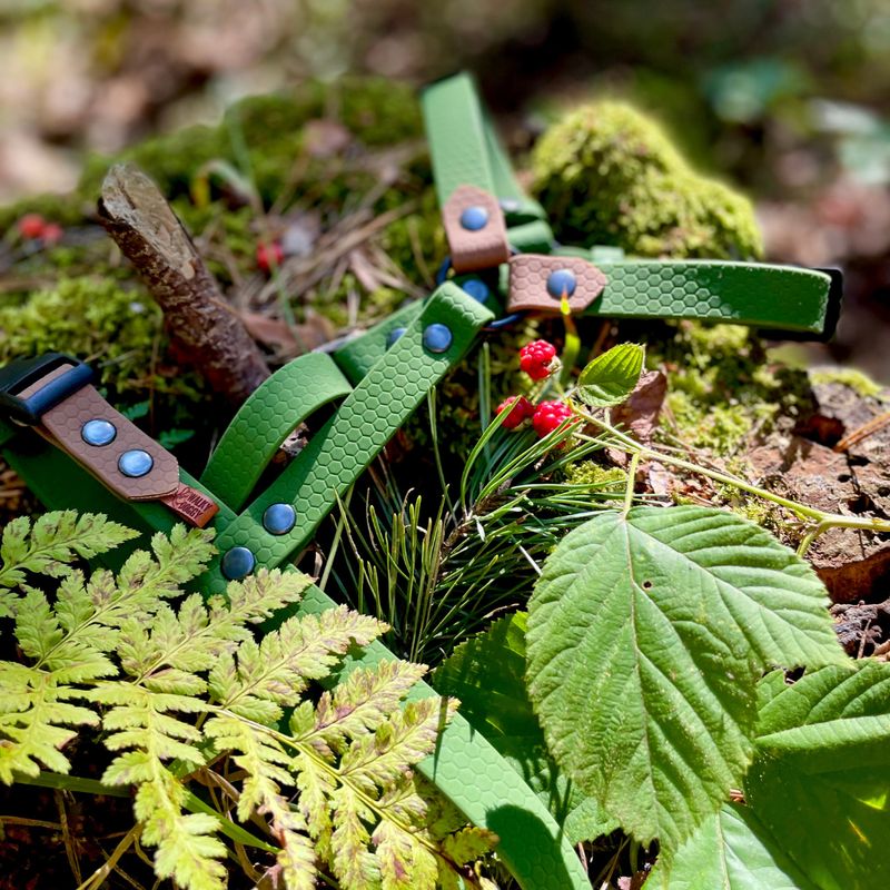 Szelki guard dla małego lub średniego psa - Oliwkowe