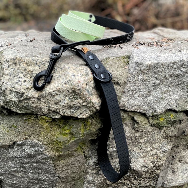 Smycz miejska dla większego psa - Miętowy