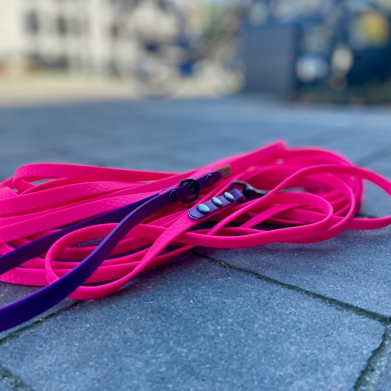 Linka dla małego lub średniego psa - Różowy