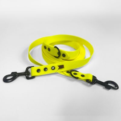 Smycz przepinana dla małego lub średniego psa - Cytrynowy