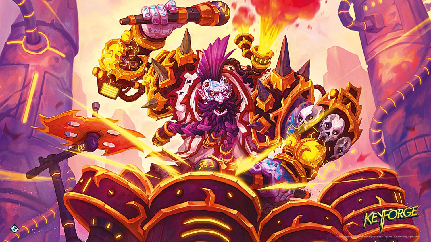 Keyforge: Art Game Mats - , Design: Drummernaut