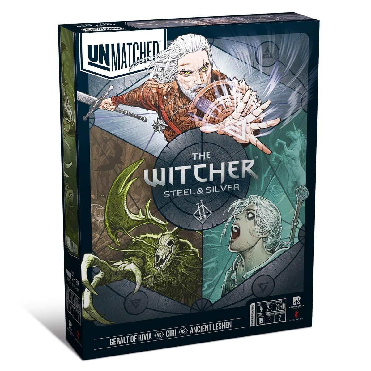 Unmatched: Witcher- Steel & Silver