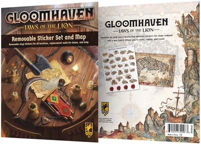 Gloomhaven: Jaws of the Lion - Removable Sticker Set & Map Gloomhaven: Jaws of the Lion - Removable Sticker Set & Map