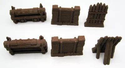 Catapult Feud: Defense Barricades - Brown Catapult Feud: Defense Barricades - Brown