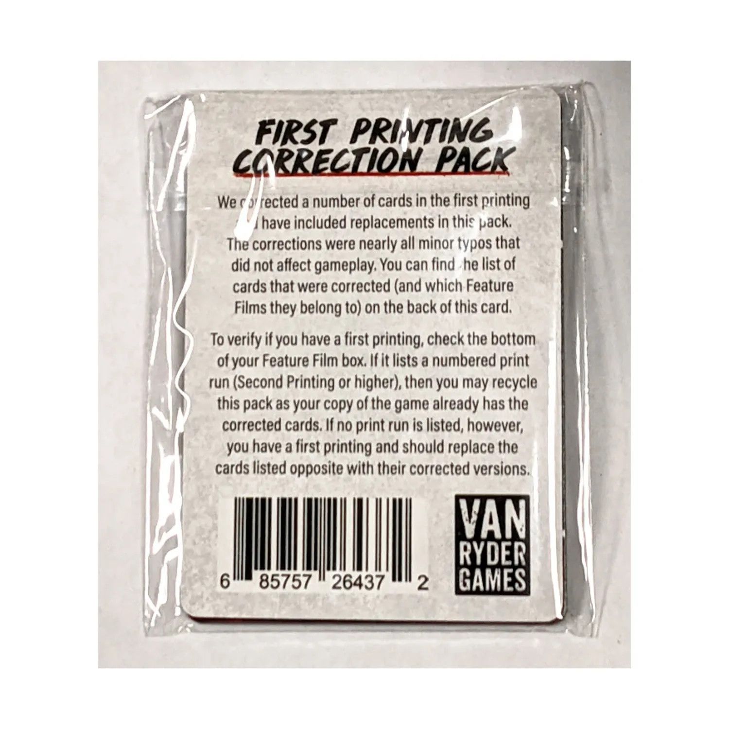 Final Girl: First Printing Correction Pack