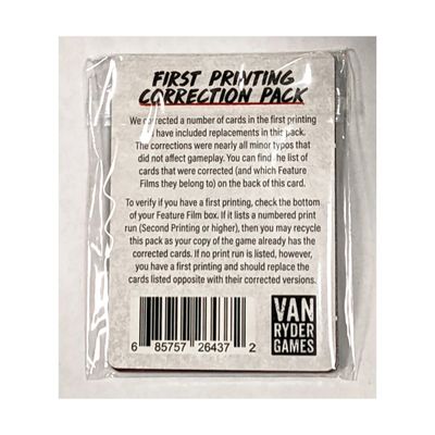 Final Girl: First Printing Correction Pack Final Girl: First Printing Correction Pack