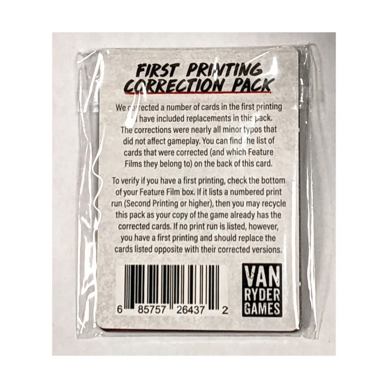Final Girl: First Printing Correction Pack