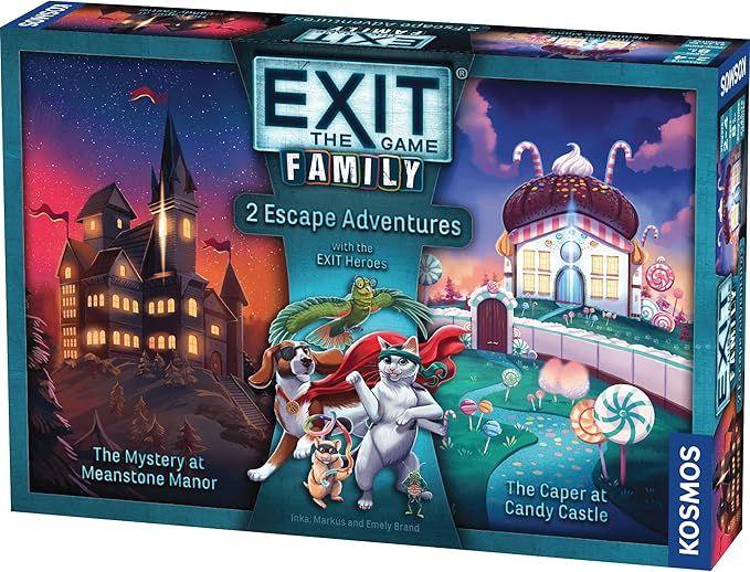 EXIT: Family: 2 Escape Adventures (Mystery at Meanstone Manor/Caper at Candy Castle)