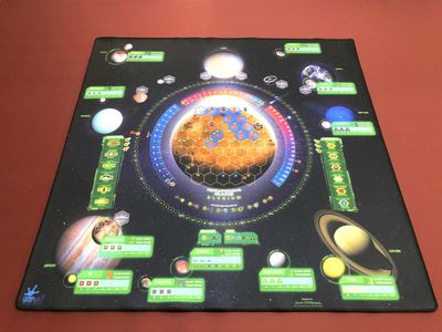 Terraforming Mars Elysium and Hellas Grippy Playmat (24x30)
