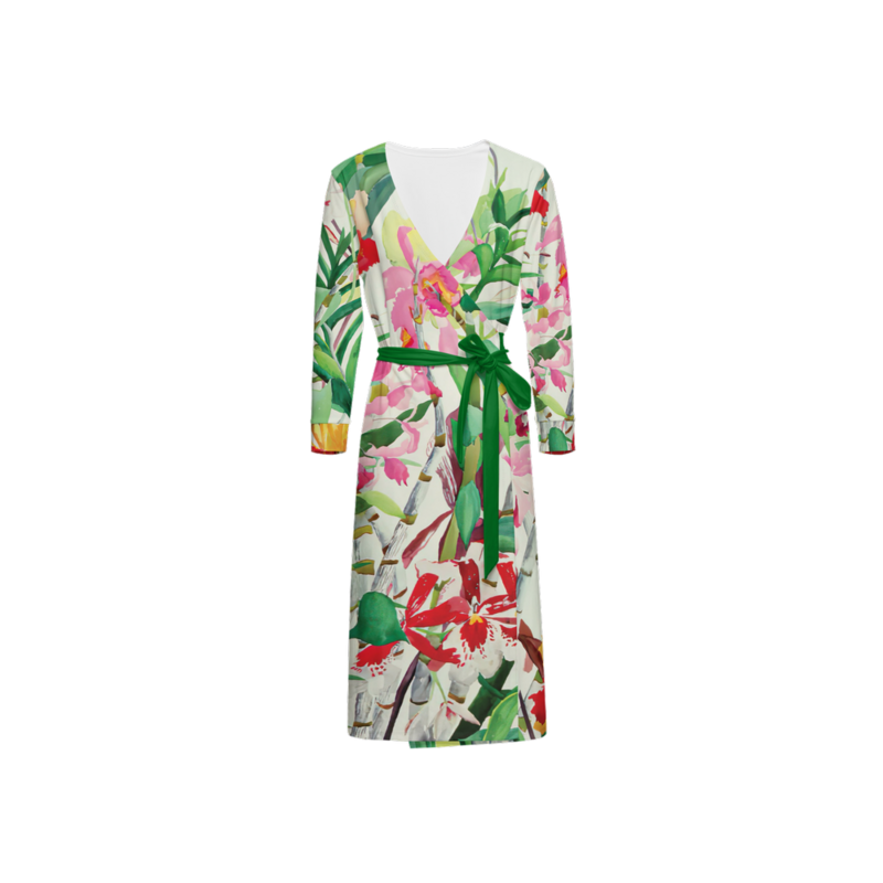 Women’s ¾ Sleeve Wrap Dress