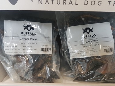 Dried Buffalo Tripe Sticks 500g