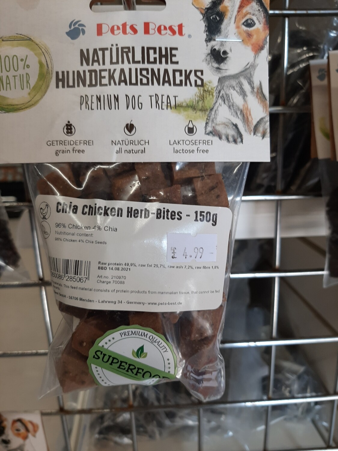 Chia Chicken Herb-Bites 150g Chia Chicken Herb-Bites 150g