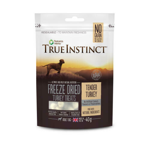 True Instinct Freeze Dried Treat Turkey 40g True Instinct Freeze Dried Treat Turkey 40g