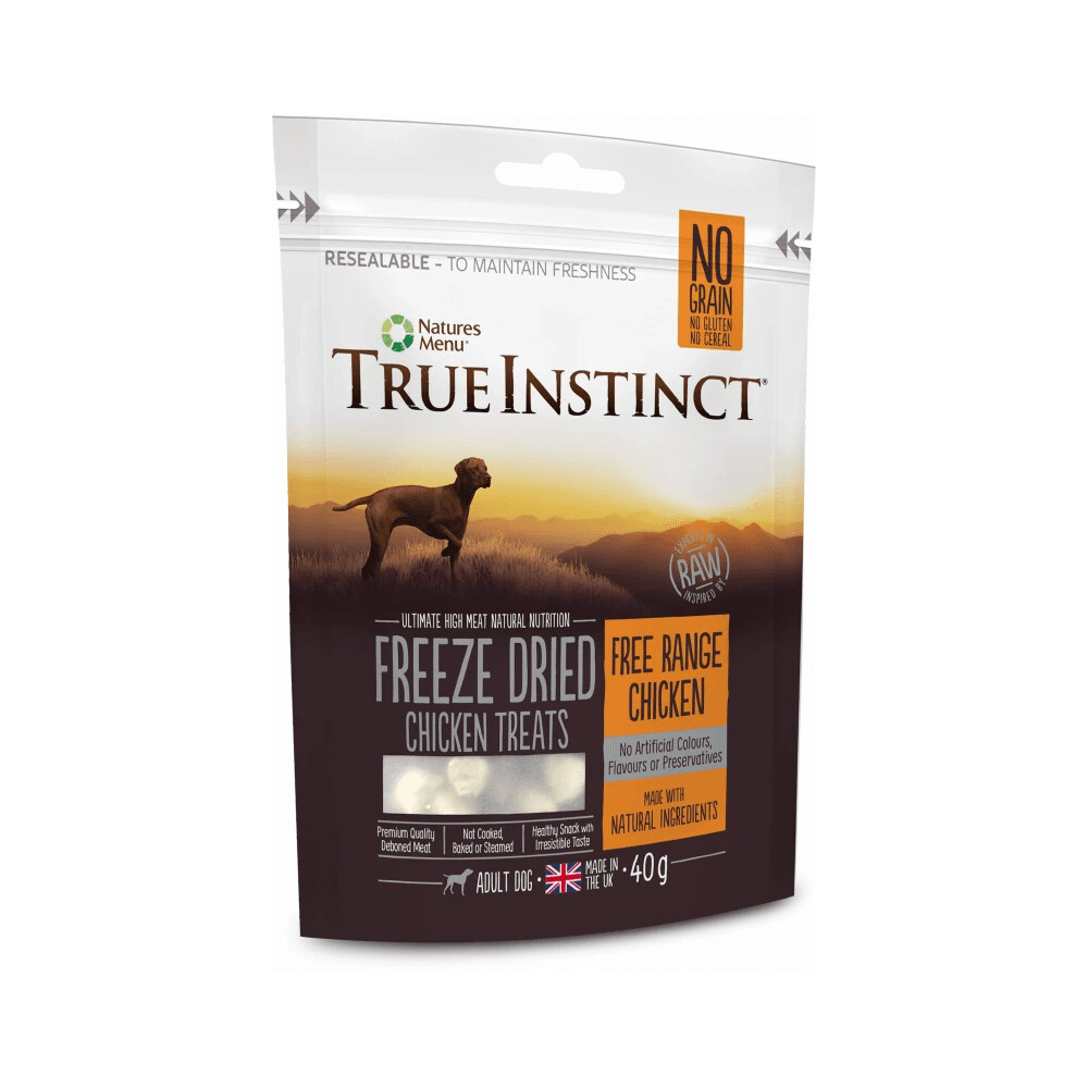 True Instinct Freeze Dried Treat Chicken 40g True Instinct Freeze Dried Treat Chicken 40g