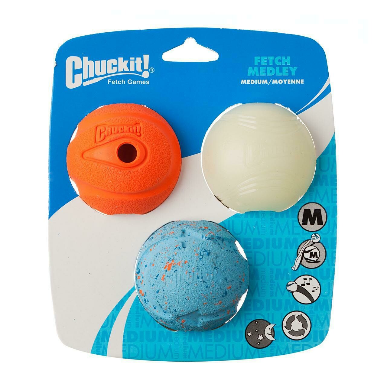 Chuckit Fetch Medley 3 pk Medium Chuckit Fetch Medley 3 pk Medium