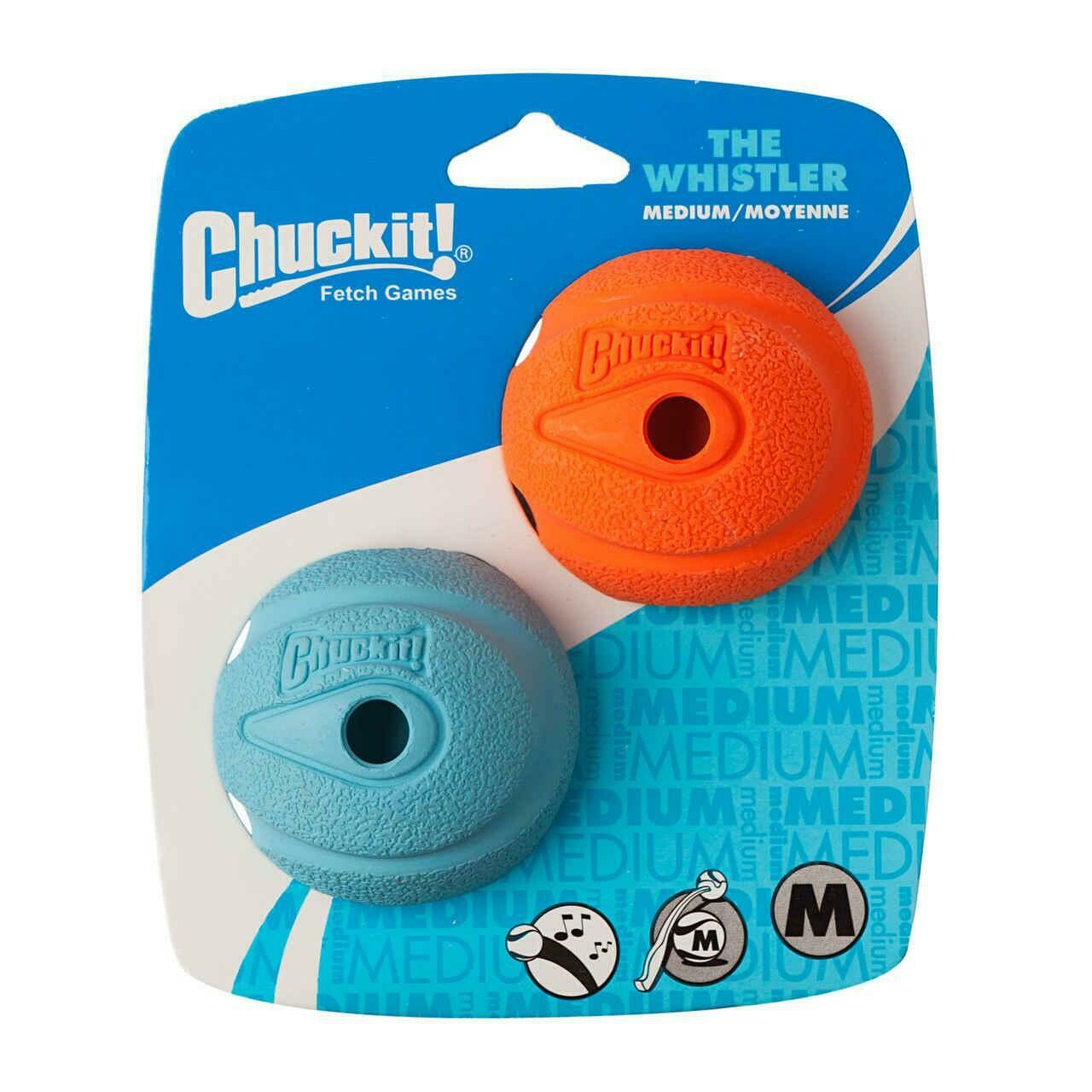 Chuckit The Whistler 2pk balls Medium Chuckit The Whistler 2pk balls Medium