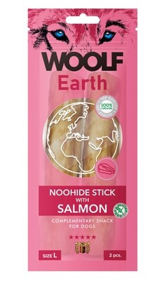 Woolf Earth NOOHIDE L Stick with Salmon 2pk