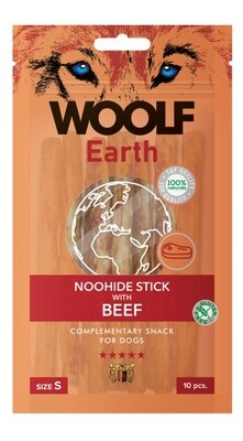 Woolf Earth NOOHIDE S Stick with Beef 10pk