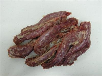 frozen duck necks
