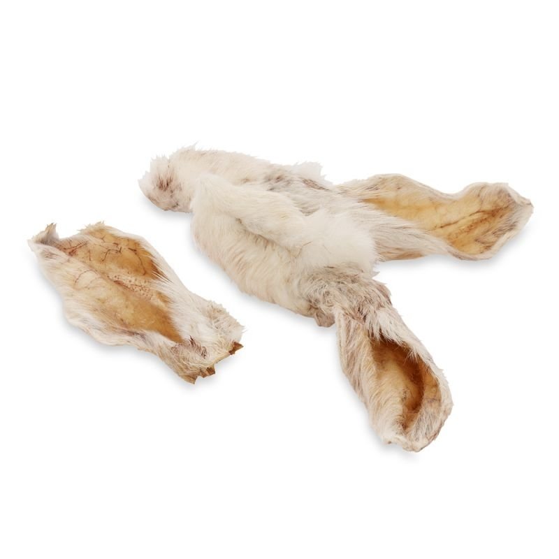 Approximately 80-100 Ears Maltbys Stores 1904 Limited 1kg Rabbit Ears With Fur Natural Hypoallergenic Dog Treat Chew Low Fat Odour