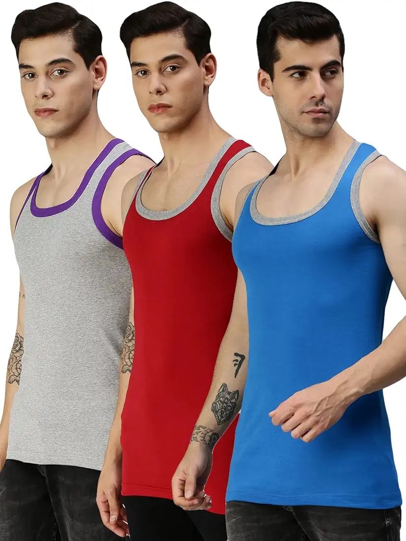 3 Pcs pack ONN Coloured Gym Vest #141