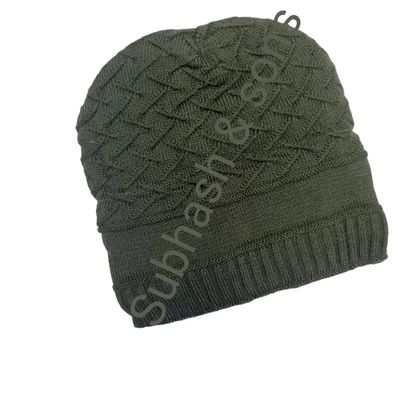 Warm Inner Furrline Olive Green Cap