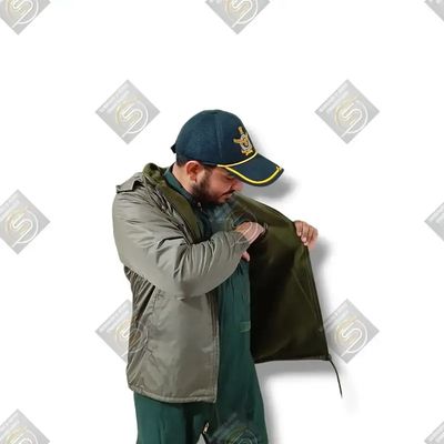 MILITARY GREEN HOODI WINDCHEATER