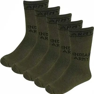 5pcs Indian Army High Ankle Socks