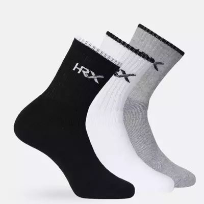Foxler 3pcs Pack High Ankle Towel Socks