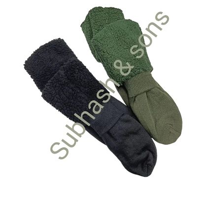 Double Layered Snow Furrline Pure Woolen Socks