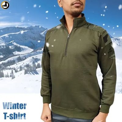 Warrior  Fleece Collar Neck Garam T shirt